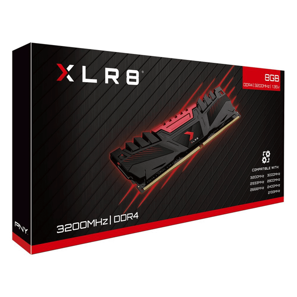  RAM PC PNY XLR8 8GB DDR4 | (1x8GB), 3200MHz, Intel/AMD MD8GD4320016XR 