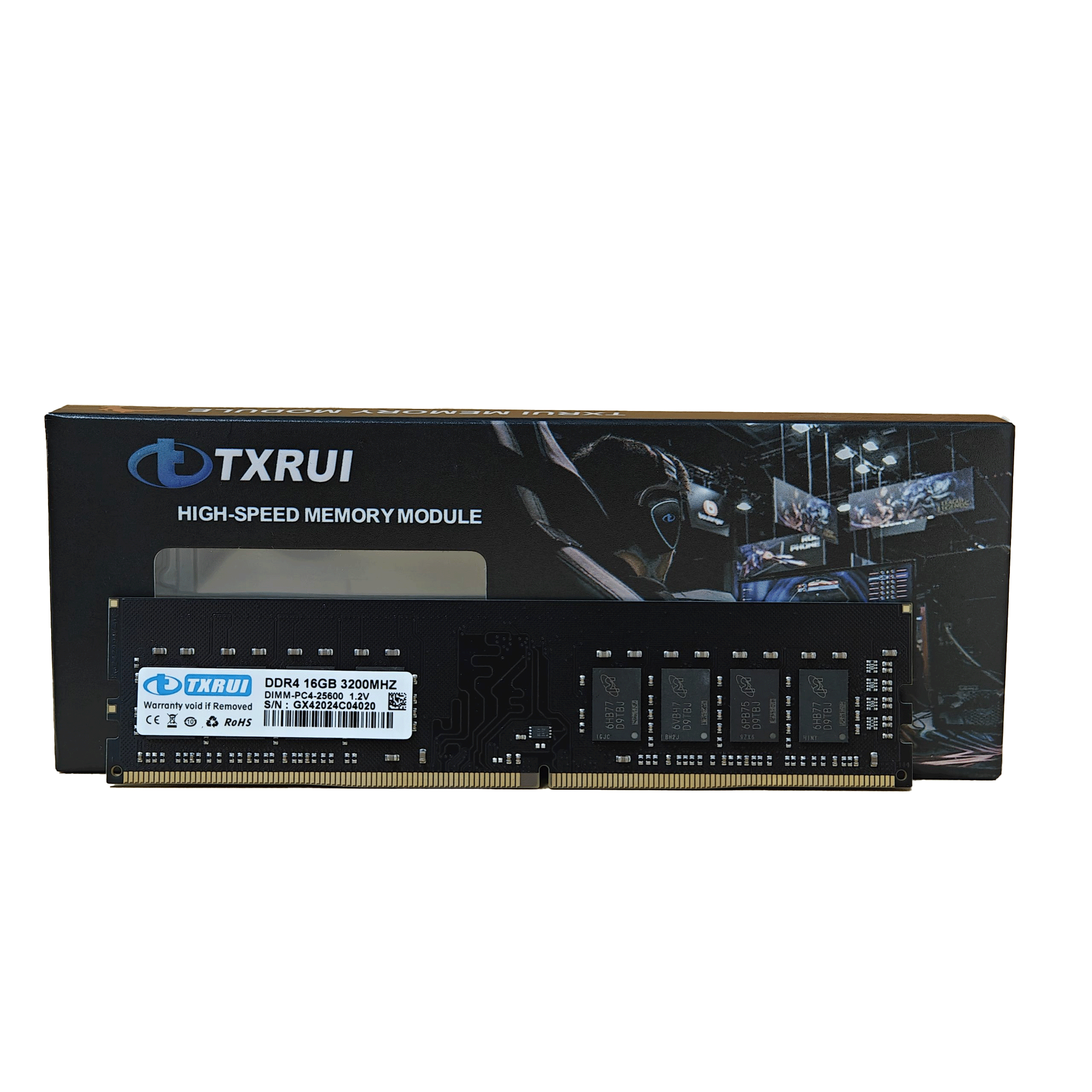 Ram TXRUI 16GB | DDR4, 3200MHz, Intel only, không tản