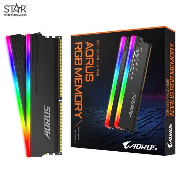 Ram DDR4 Gigabyte 16G/3333 Aorus RGB (2x 8GB) (GP-ARS16G33)