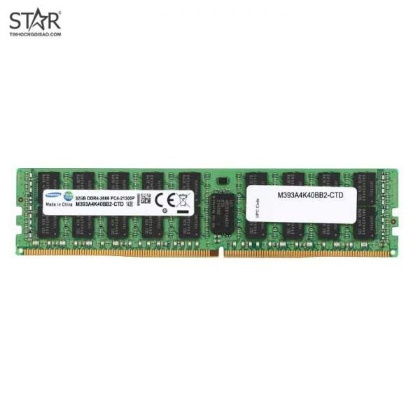 Ram DDR4 Server Samsung 32GB 2666Mhz ECC Registered Server Memory (M393A4K40BB2-CTD) | Hàng công ty