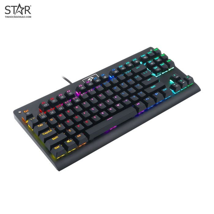 Bàn Phím Cơ Redragon K568 Dark Avenger RGB Gaming TKL (Đen)