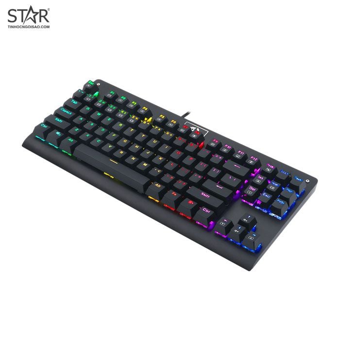 Bàn Phím Cơ Redragon K568 Dark Avenger RGB Gaming TKL (Đen)