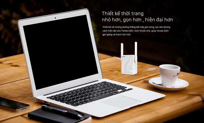 Bộ kích sóng wifi Repeater wifi Tenda A301