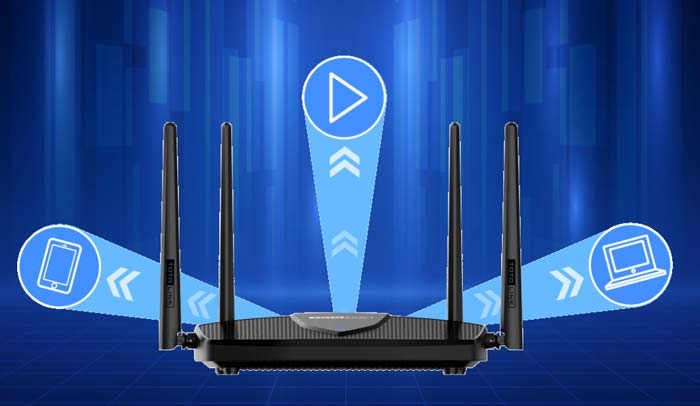 Bộ Router Wifi Totolink Wi-Fi 6 băng tần kép Gigabit AX1800 (X5000R) 4 Anten