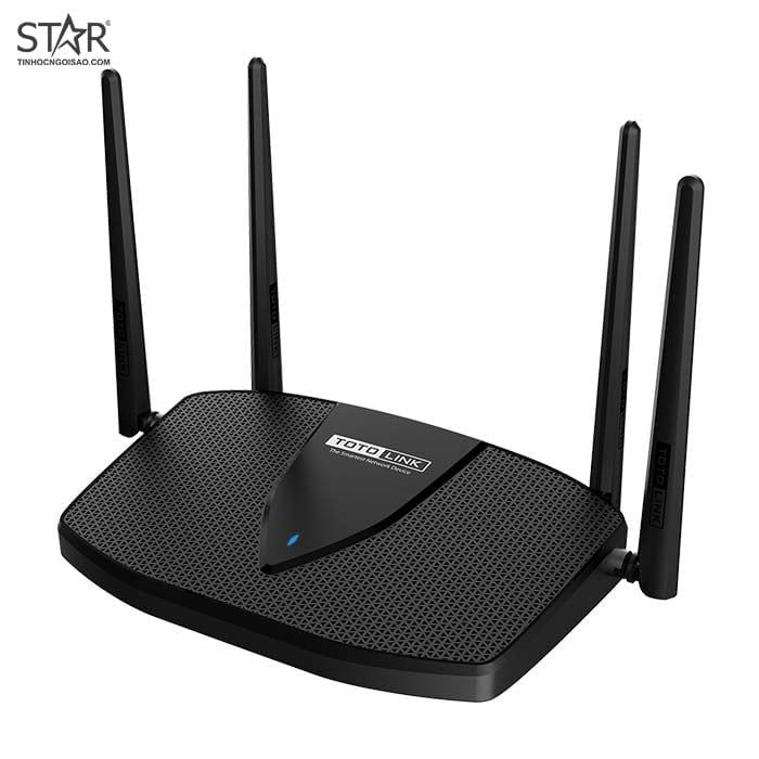 Bộ Router Wifi Totolink Wi-Fi 6 băng tần kép Gigabit AX1800 (X5000R) 4 Anten