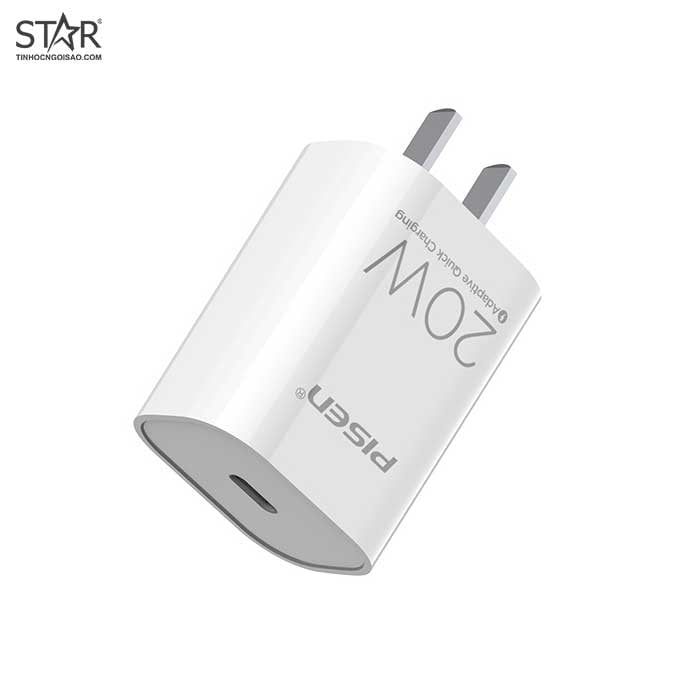 Bộ Cốc Sạc Pisen Quick Type-C Wall Charger 20W (TS-C135)