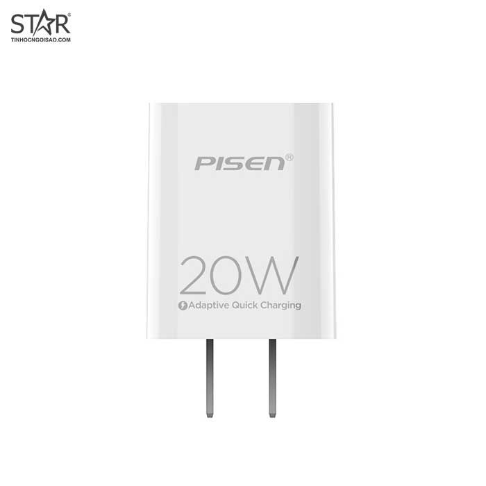 Bộ Cốc Sạc Pisen Quick Type-C Wall Charger 20W (TS-C135)