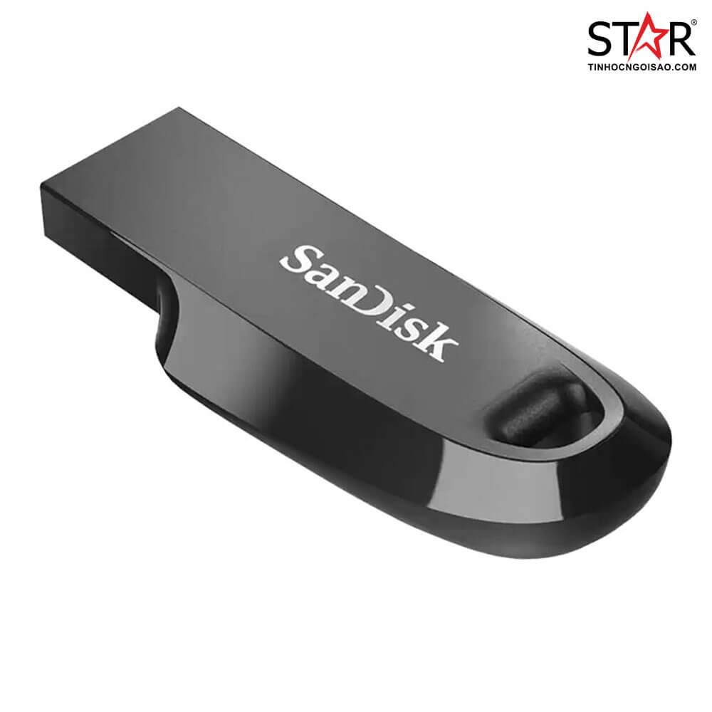 USB SanDisk Ultra Curve Gen1 Flash Drive CZ550 64GB USB 3.2 Black