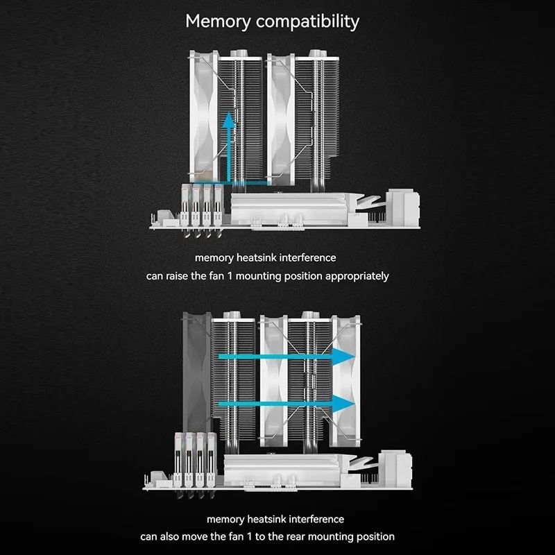 Tản nhiệt khí CPU ID-Cooling SE-55 ARGB - Đen (Nhập khẩu)