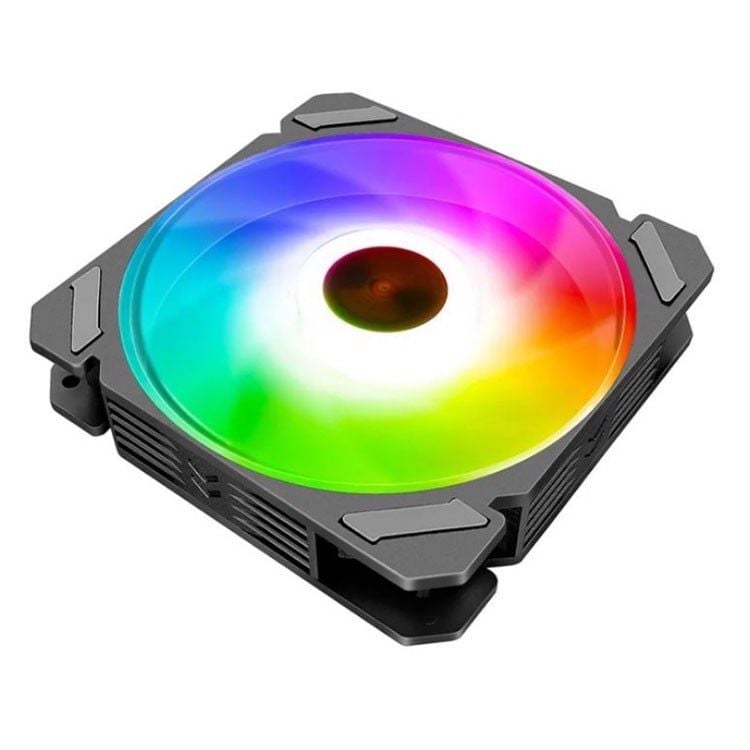 Fan Case Coolmoon Y2 Led RGB | Bộ 5 fan, kèm sẵn HUB + Remote, Trắng - Đen