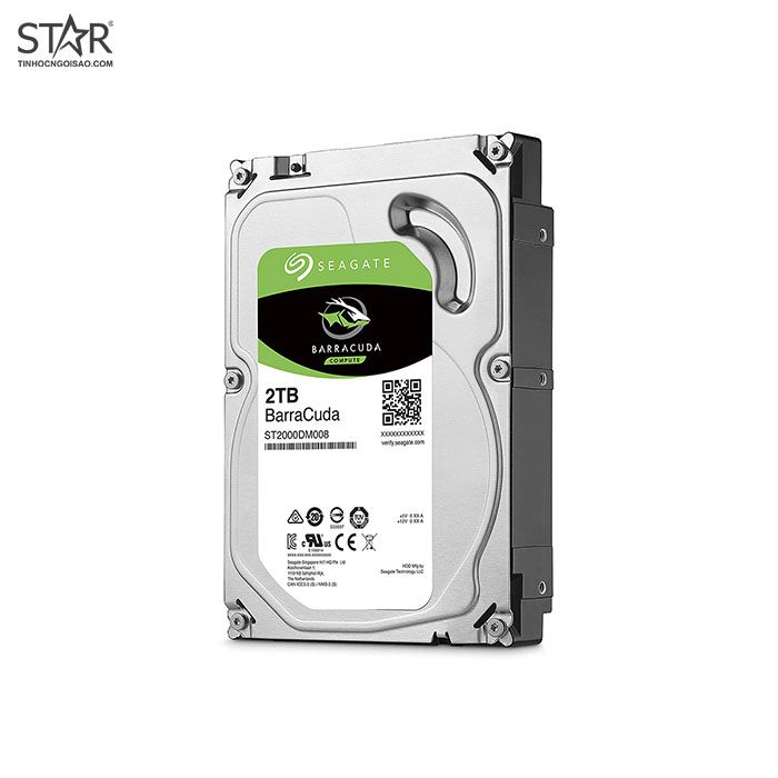 Ổ cứng HDD 2TB Seagate BarraCuda Chính Hãng (ST2000DM008)