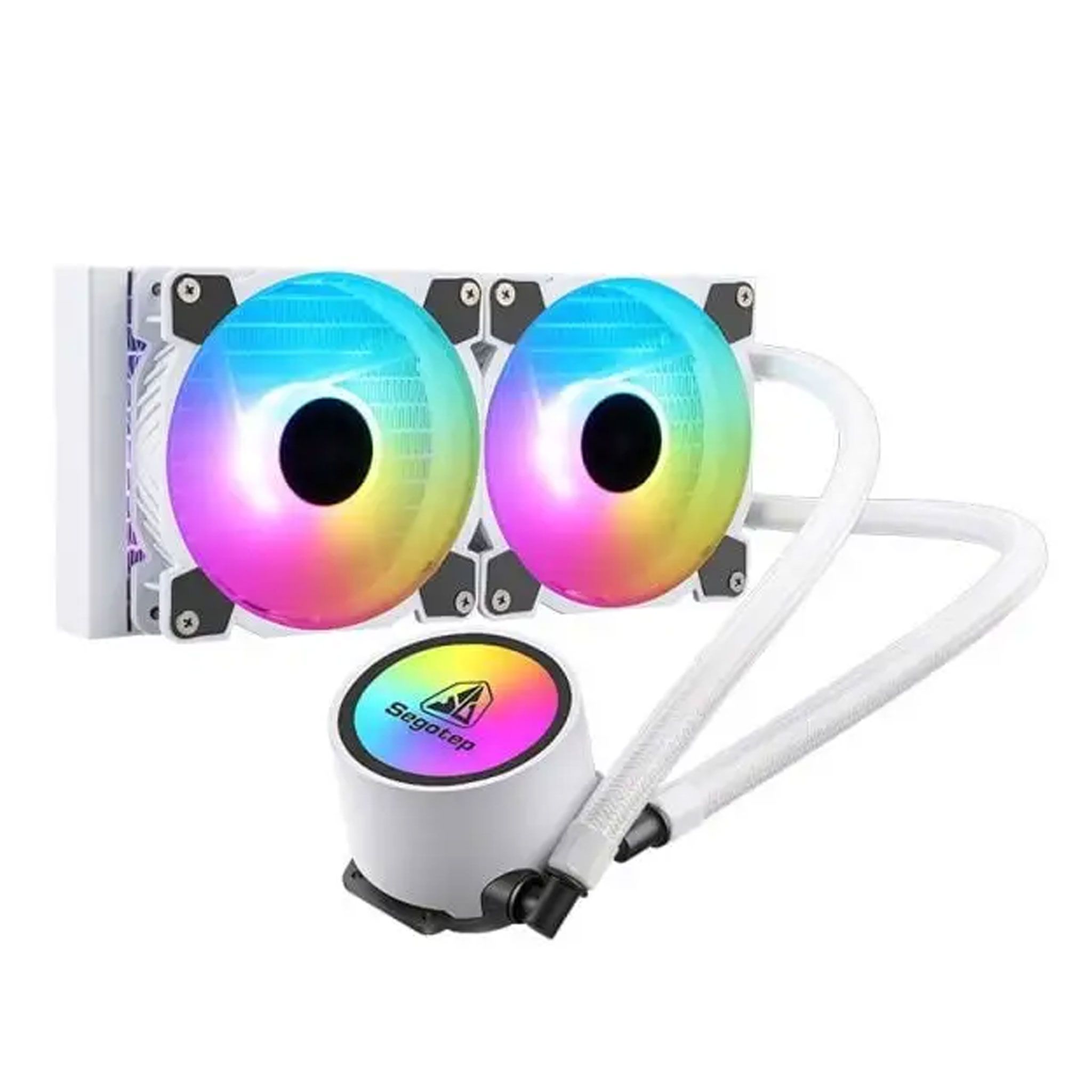 Tản nhiệt nước Segotep Be Iced 240A RGB White (With Controller)