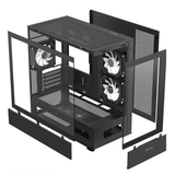  Thùng máy Segotep Endura Pro+ - Black | Full ATX, kèm sẵn 3 fan 