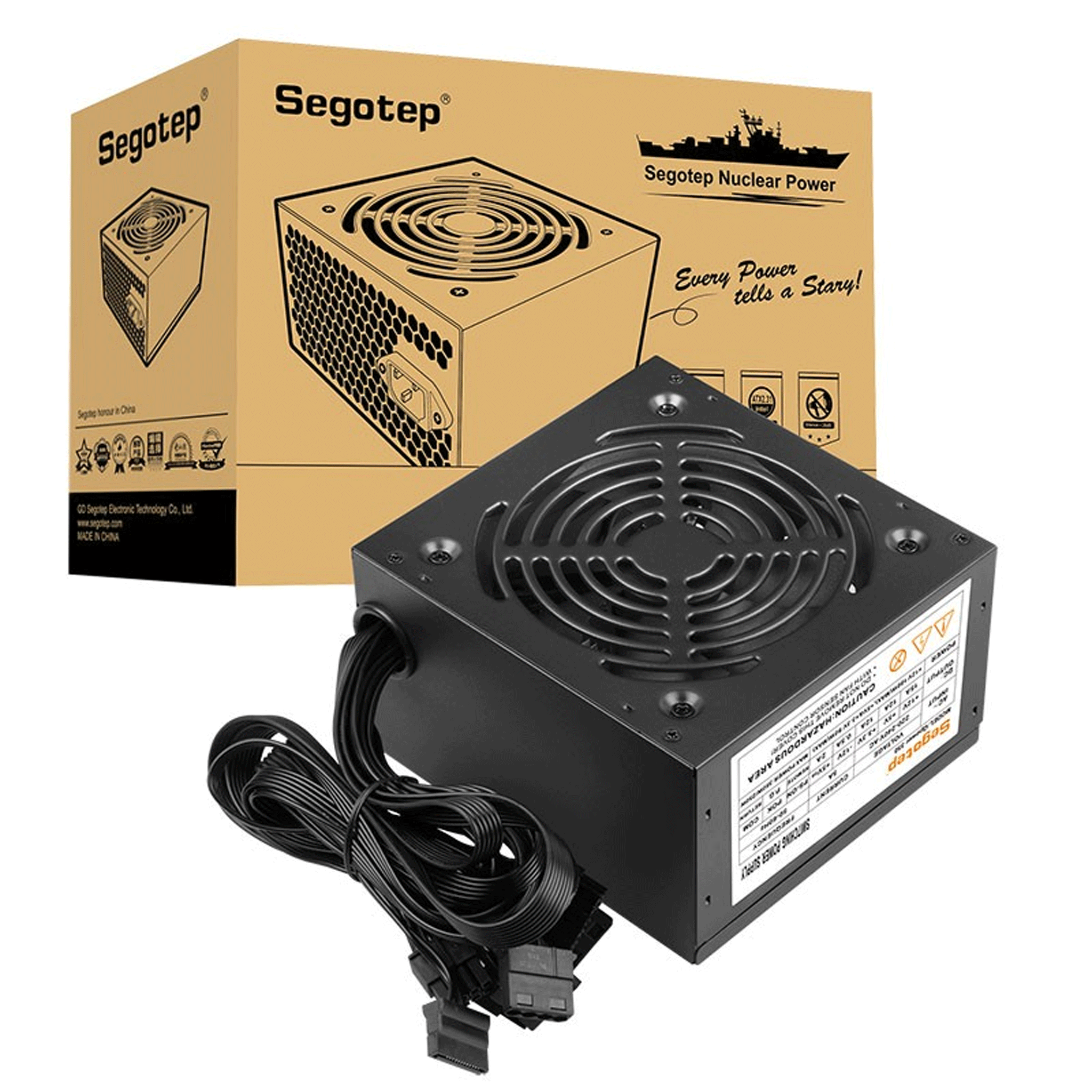 Nguồn Segotep Q-Power 350 | 250W, Đen