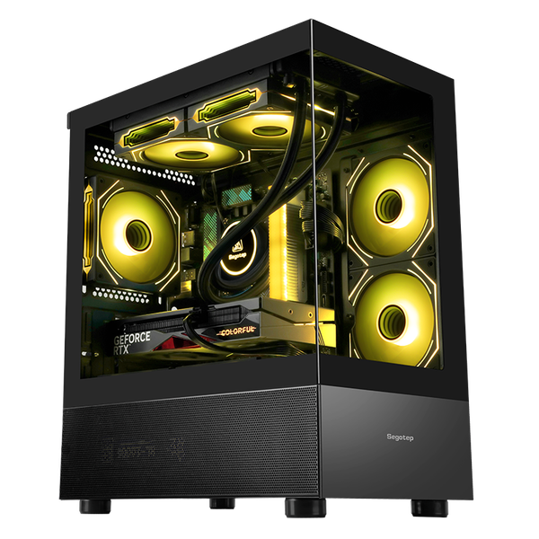  Thùng máy Segotep Endura 240S - Đen | Micro ATX, không fan 