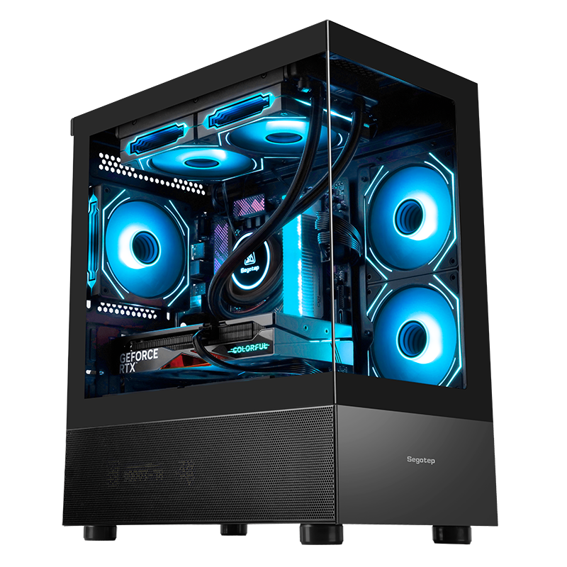 Thùng máy Case Segotep Endura 240S - Đen | Micro ATX, không fan