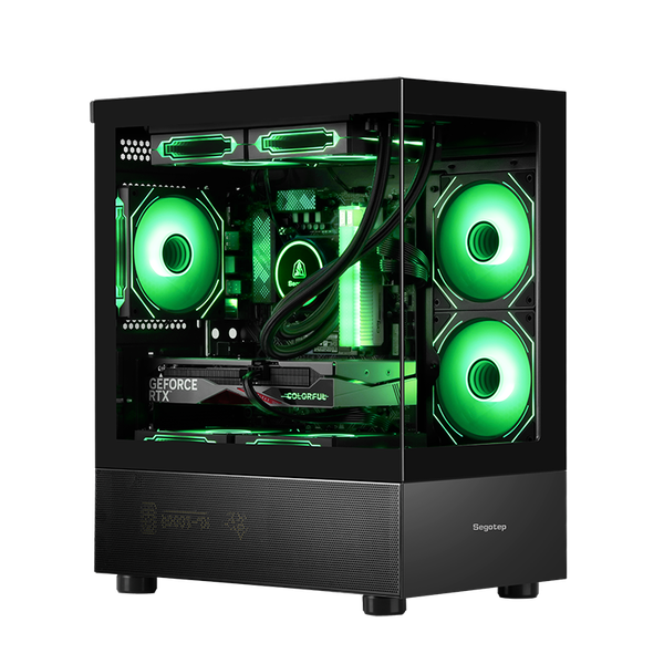  Thùng máy Segotep Endura 240S - Đen | Micro ATX, không fan 