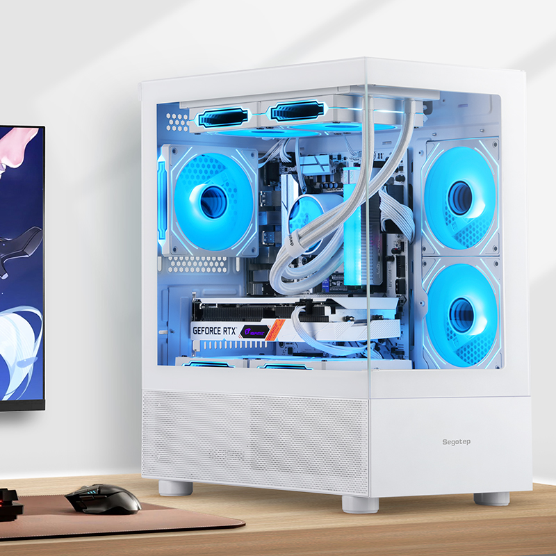 Thùng máy Case Segotep Endura 240S - Trắng | M-ATX, không fan