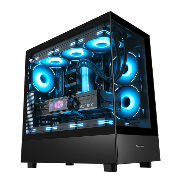  Thùng máy Segotep Endura Pro+ Đen | Full-ATX, không fan 