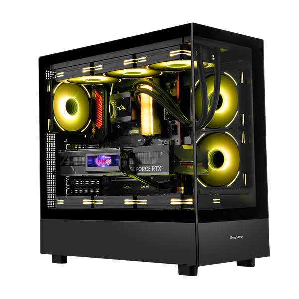  Thùng máy Segotep Endura Pro+ Đen | Full-ATX, không fan 