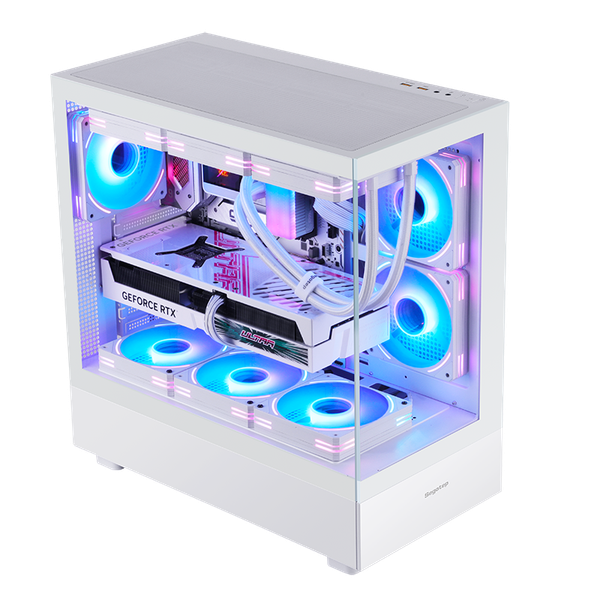  Thùng máy Segotep Endura Pro+ Trắng | Full-ATX, không fan 
