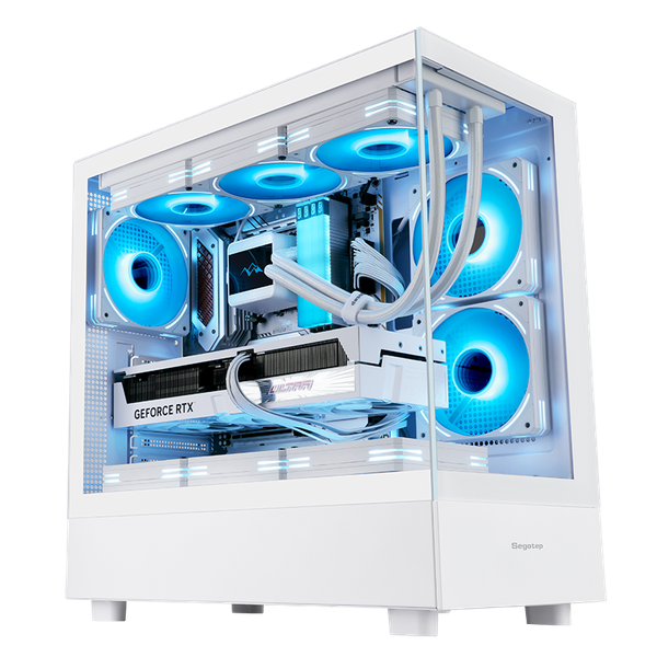  Thùng máy Segotep Endura Pro+ Trắng | Full-ATX, không fan 