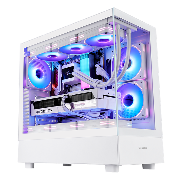  Thùng máy Segotep Endura Pro+ Trắng | Full-ATX, không fan 