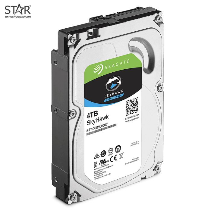 4TB 内臓HDD 3.5インチ SkyHawk Seagate ST4000VX007（HDD 3.5インチ