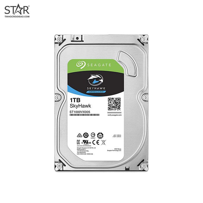 Ổ cứng HDD 1TB Seagate SkyHawk Chính Hãng (ST1000VX005)