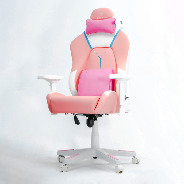  Ghế gaming CENTAUR Sova | Hồng, 120kg, Chân xoay, Da PU 