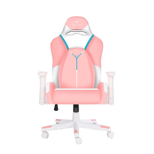  Ghế gaming CENTAUR Sova | Hồng, 120kg, Chân xoay, Da PU 