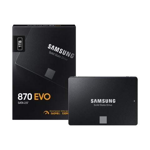 Ổ cứng SSD 1TB Samsung 870 EVO Sata 2.5 (MZ-77E1T0BW) | công ty
