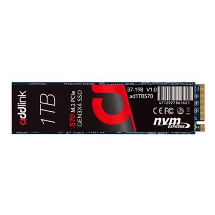 Ổ Cứng SSD 1TB Addlink S70 M.2 NVMe PCle Gen3x4 TLC (AD1TBS70M2P)