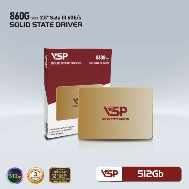 Ổ cứng SSD VSPTech 860G Qve 512GB (VSP-512G-QVE)