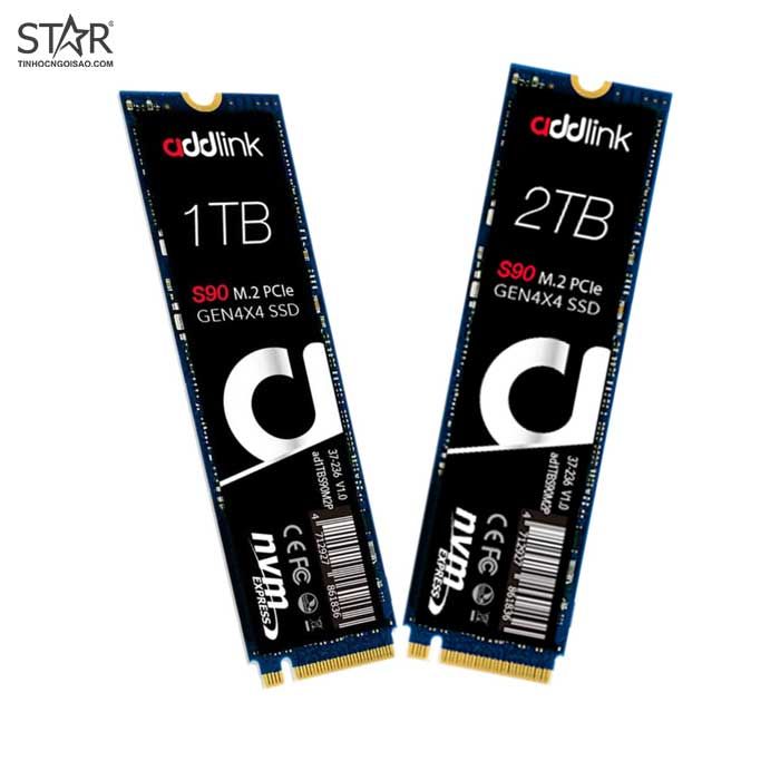 Ổ Cứng SSD 1TB Addlink S90 M.2 2280 PCle Gen4x4 TLC (NVMe 1.3)