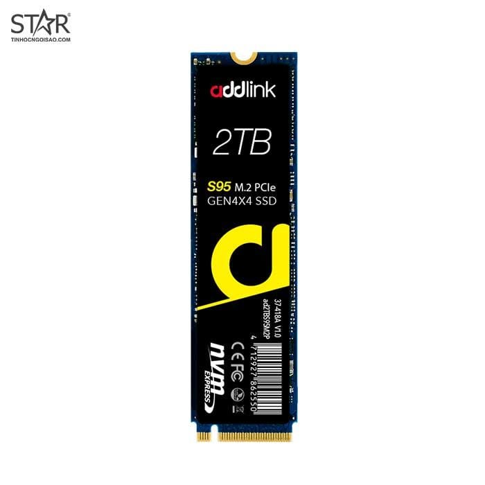 Ổ cứng SSD 2TB Addlink S95 M.2 2280 PCle Gen4x4 TLC (NVMe 1.4)