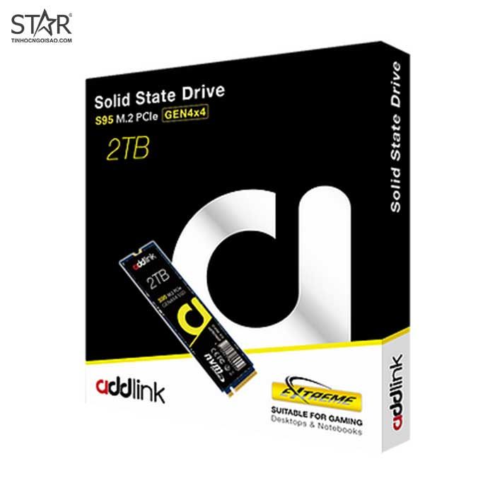 Ổ cứng SSD 2TB Addlink S95 M.2 2280 PCle Gen4x4 TLC (NVMe 1.4)