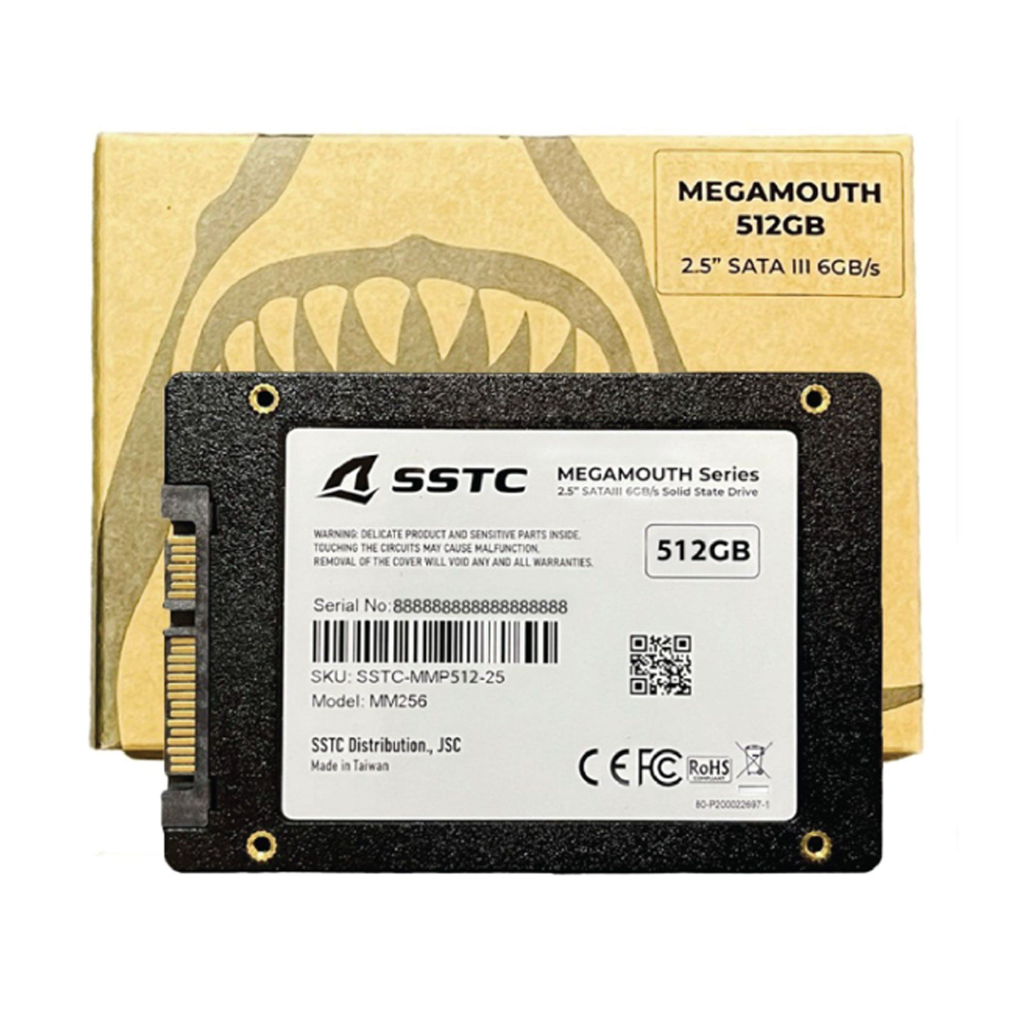 Ổ cứng SSD SSTC Megamouth 512GB Sata III