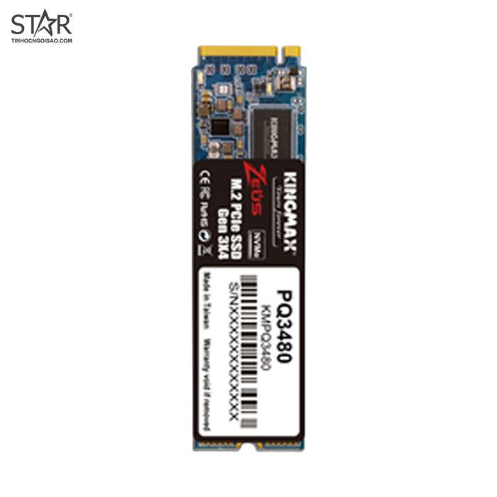 Ổ cứng SSD 128G Kingmax Zeus PQ3480 NVMe PCIe Gen3x4 M.2 2280 (KMPQ3480128G4)