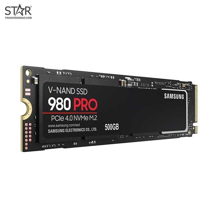 Ổ Cứng SSD 500G Samsung 980 Pro NVMe PCIe Gen 4.0 x4 V-NAND M.2 2280 (MZ-V8P500BW)