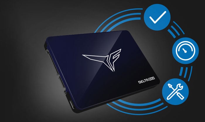 SSD 250G Team T-Force Delta Max RGB Sata III 6Gb/s (T253TM250G3C302)