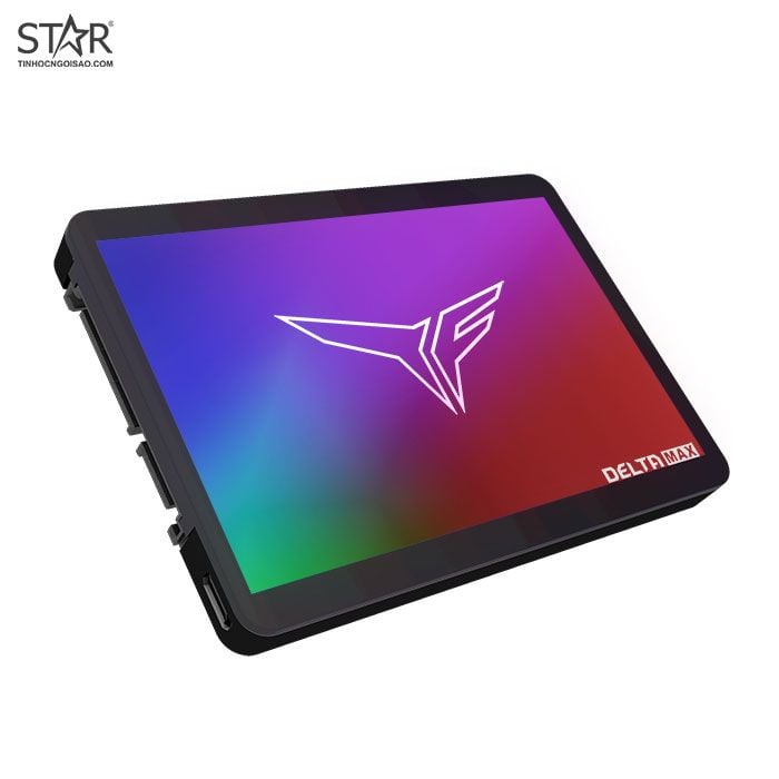 Ổ cứng SSD 500G Team T-Force Delta Max RGB Sata III 6Gb/s (T253TM500G3C302)