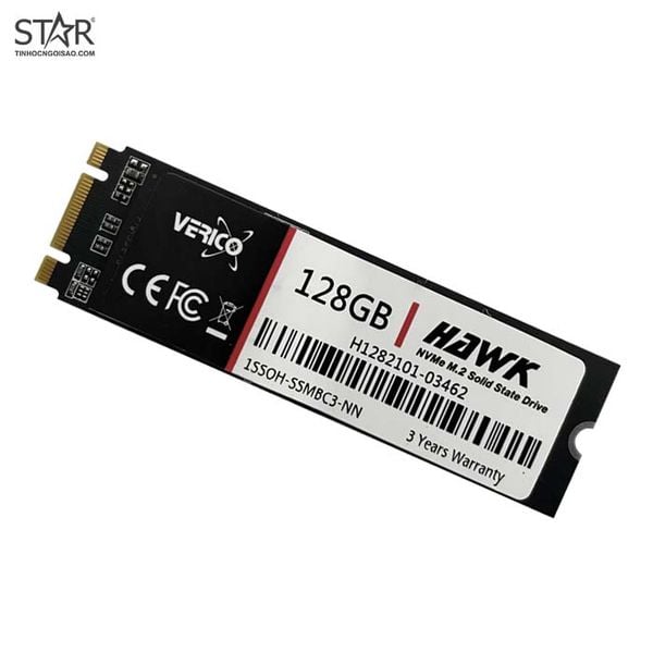  Ổ cứng SSD Verico Hawk 128GB | PCIe Gen3 x2 NVMe, M.2 2280 (1SSOH-SSMBC3-NN) 