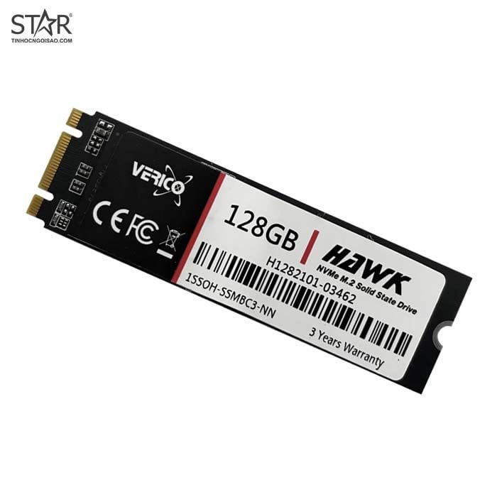 Ổ cứng SSD 128G Verico Hawk NVMe PCIe Gen3x2 M.2 2280 (1SSOH-SSMBC3-NN)