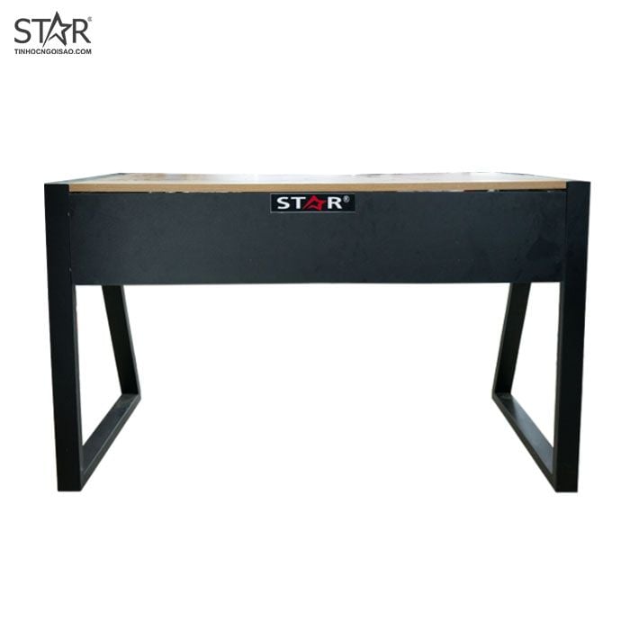 Bàn Gaming STAR Tứ Giác Mặt Gỗ (120x75x60) (Chân Đen)