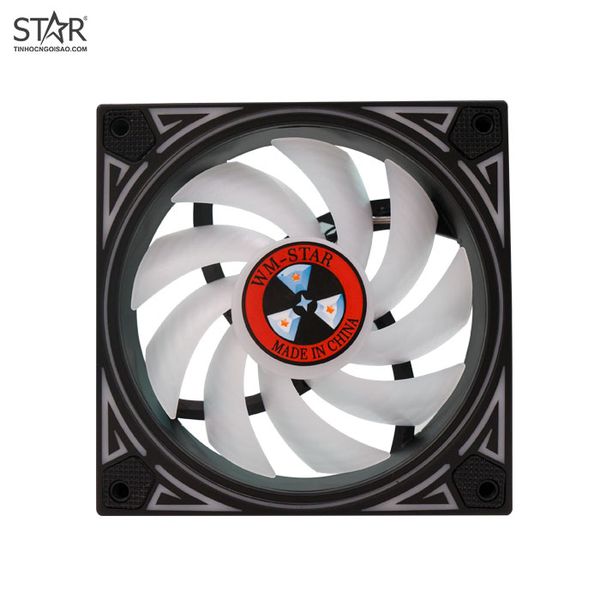  Quạt tản nhiệt PC WM-STAR V2 | Fan lẻ 120mm, RGB, Đen 