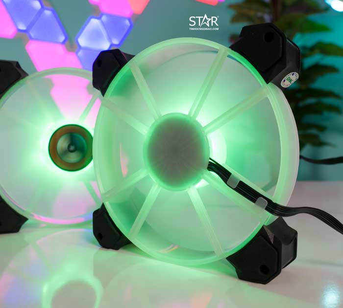 Mặt sau của Fan Case WM-STAR V7 RGB