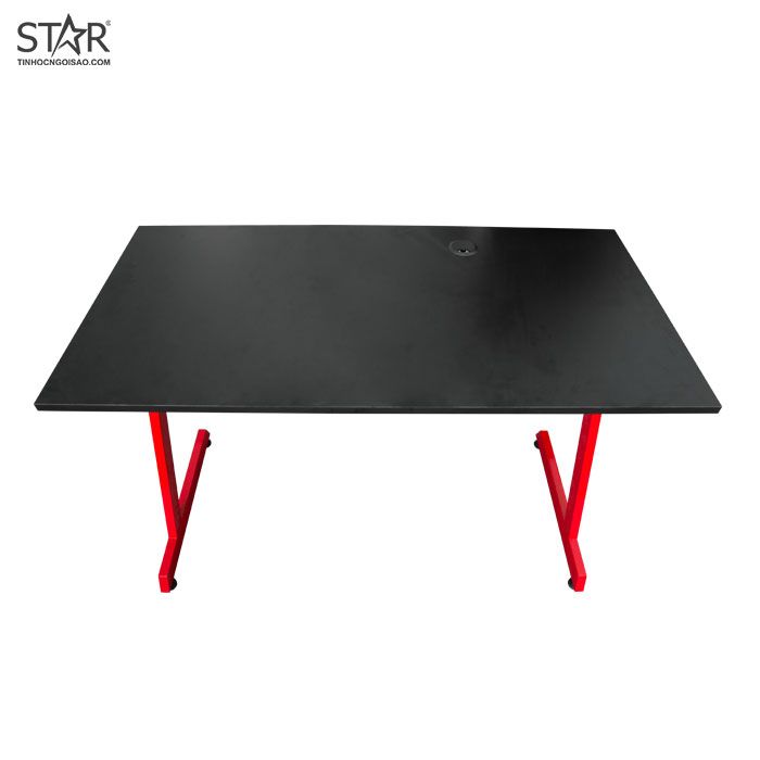 Bàn Gaming STAR01 Chữ Z Mặt Gỗ (120x75x60) (Chân Đỏ)