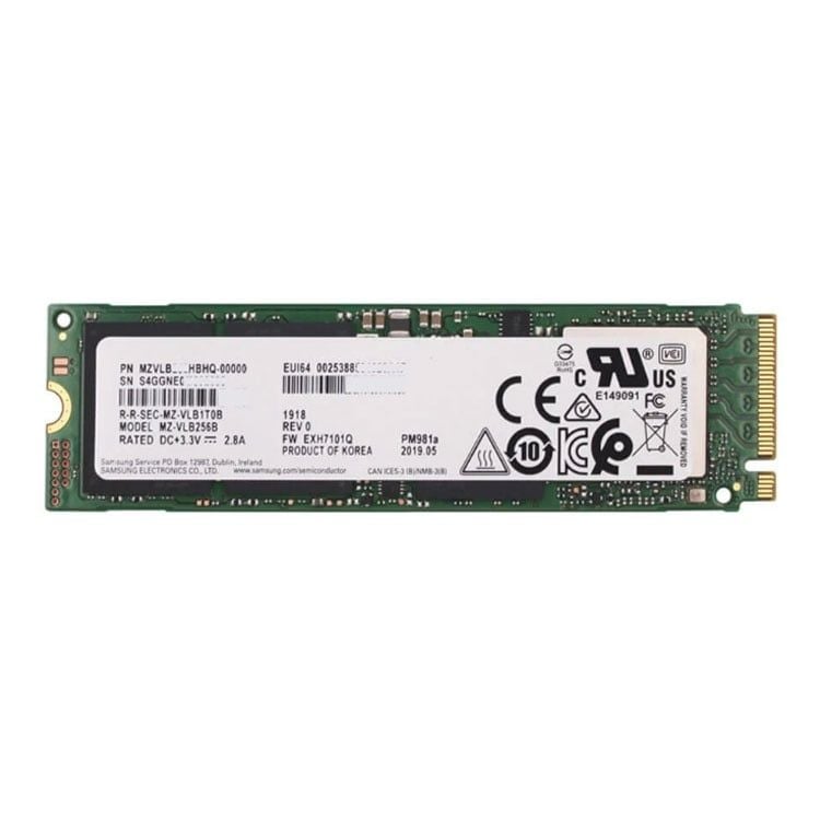 Ổ Cứng SSD Samsung 256GB PM981A M2 PCIe NVMe 2280 (MZ-VLB256B) | Hàng chính hãng