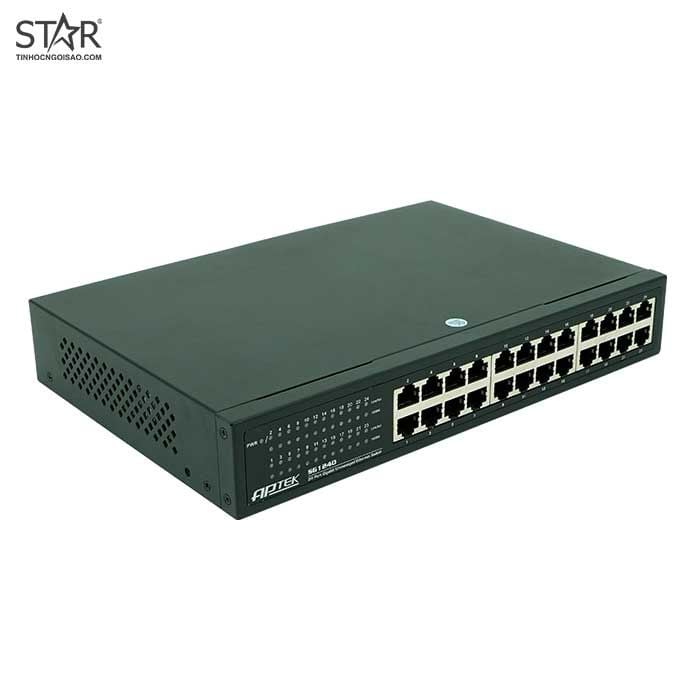 Switch 24 Port 10/100/1000Mbps APTEK SG1240 Chính Hãng